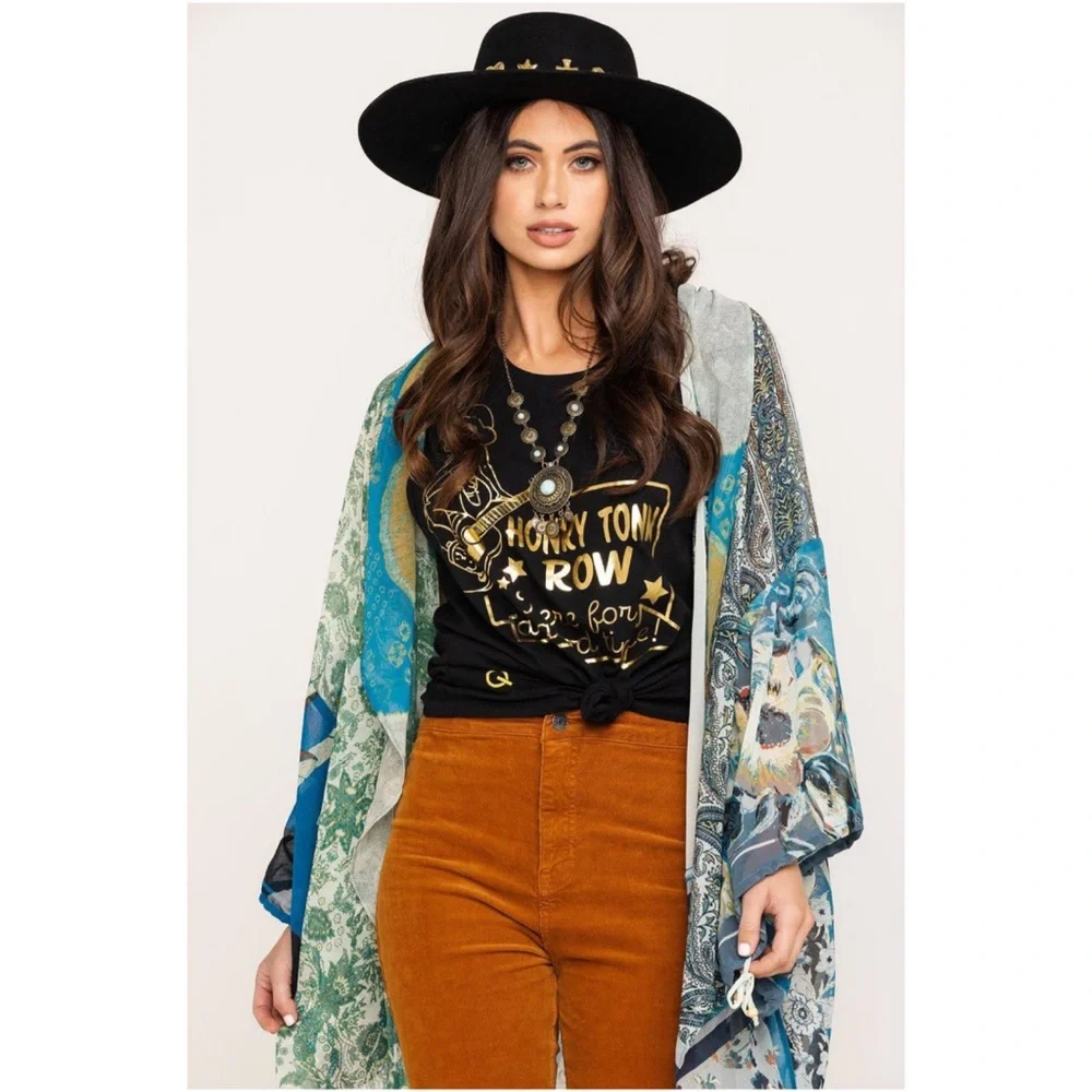 Free People Multicolor Bohemian Kimono - Picture 3 of 15
